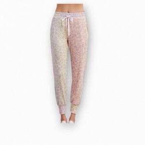 Sundry x Anthropologie Rainbow Leopard Print Tapered Pants NWT Size M